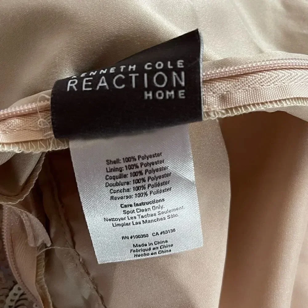 Kenneth Cole Reaction Home Rose Gold Sequin Pillow Covers, Set of 2 | SZ 15 x 15